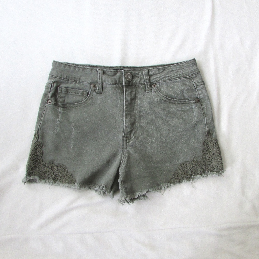 4/$20 High Waisted Shorty Lace Shorts